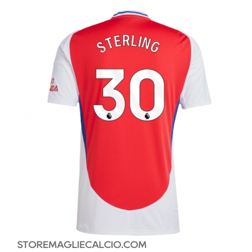 Arsenal Raheem Sterling #30 Maglia Gara Casa Repliche 2024-25 Maniche Corte Arsenal Raheem Sterling #30 Maglia Gara Casa Repliche 2024-25 Maniche Corte